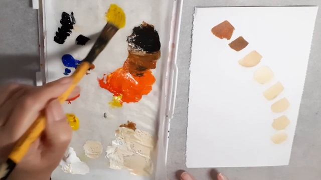 How To Make Beige Color in Acrylic Paints смотреть онлайн
