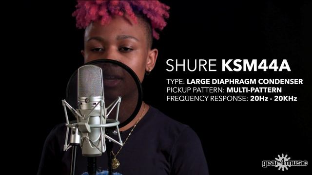 Shure Studio Mic Comparison, Female Vocals | Gear4music demo смотреть онлайн