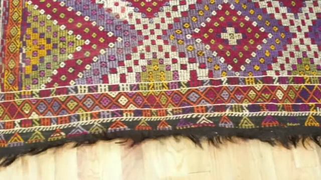 Lot# 2104 VINTAGE TURKISH KILIM RUG. 9 FT 5 IN X 6 FT 2 IN (2.87 M X 1.88 M). смотреть онлайн