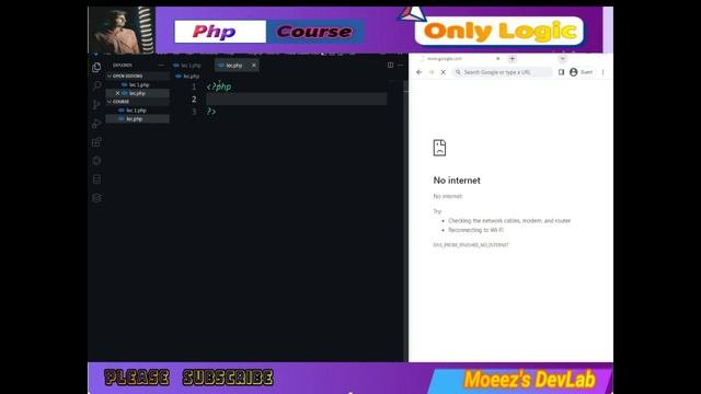 PHP course lecture no:2 " Variables and comments in PHP " by Moeez's Devlab in Urdu Only logic смотреть онлайн