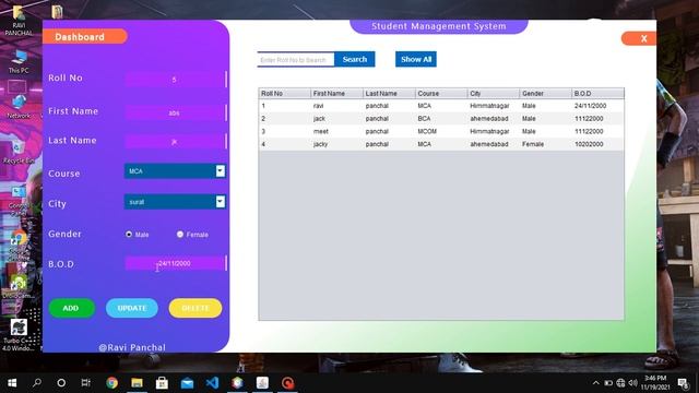 Make a Student Management System in java using netbeans and oracle database смотреть онлайн