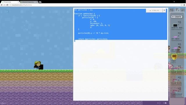 Using JavaScript in Manyland смотреть онлайн