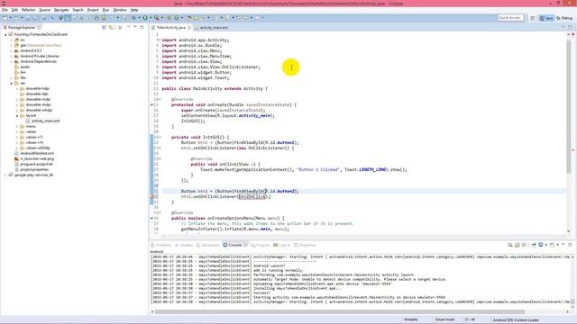 Ways To Handle OnClick Event in Android смотреть онлайн