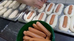 ХОТ-ДОГ #выпечка#Булочка с сосиской в духовке#