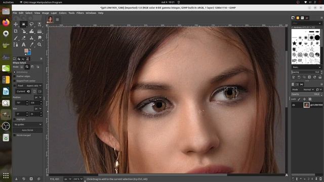 Alterar Cor dos Olhos com GIMP смотреть онлайн