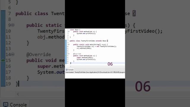 Method overriding but something different - Java смотреть онлайн