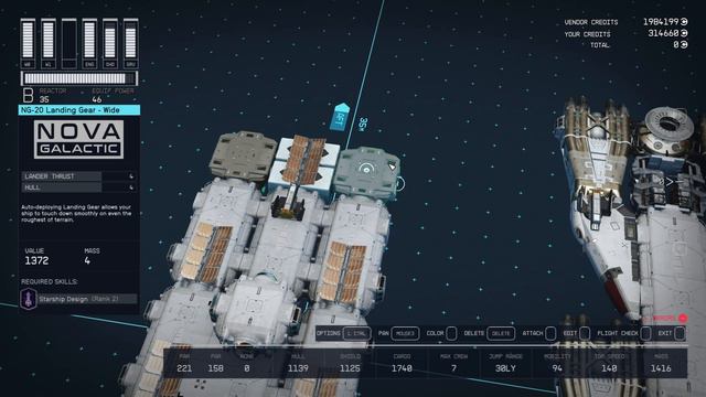 Starfield Ships | Nova Galactic Apollo Lander [Class B] смотреть онлайн