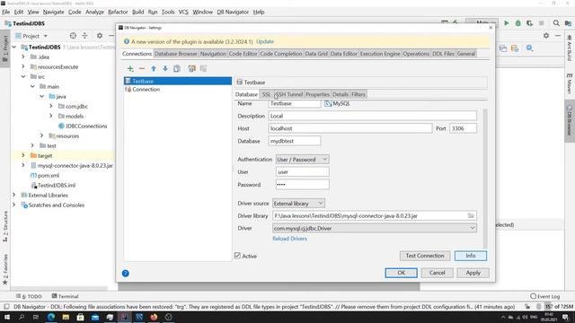 Java - урок 51.3 (Как подключить IntelliJ IDEA Community к базе данных MySQL online and offline) смотреть онлайн