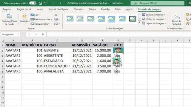 Como armazenar e exibir foto dinamicamente na pasta do Excel смотреть онлайн