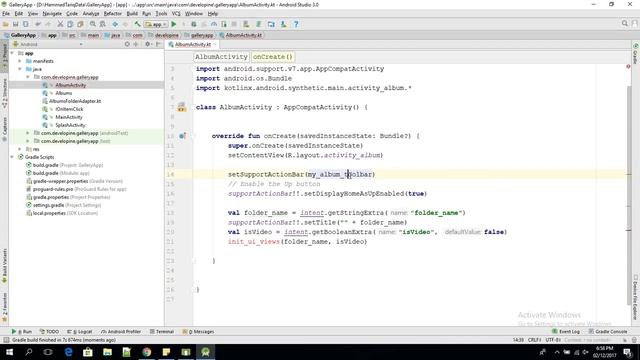 Develop complete Android Gallery app in 20 minutes in Kotin Tutorial part 2 смотреть онлайн