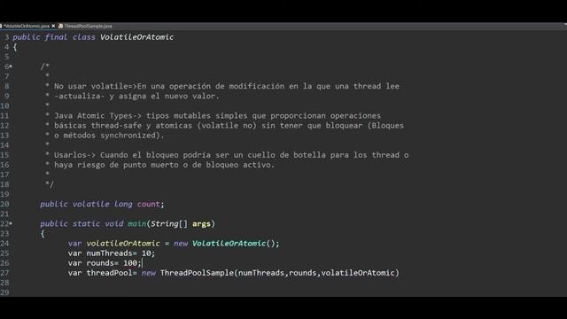 Programación Multi-THREAD en Java | Cuándo no usar VOLATILE | Variables ATOMICAS смотреть онлайн