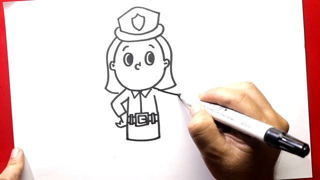 How to Draw Policewoman смотреть онлайн