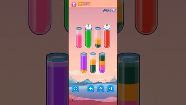 Fun Water Sorting Stage 37 Gameplay Walkthrough смотреть онлайн