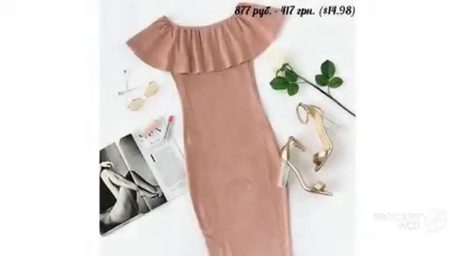 Женская одежда на Aliexpress - Вечернее шикарное платье. ТОП ПРОДАЖ смотреть онлайн