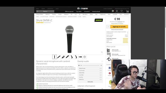 MIGLIOR MICROFONO ECONOMICO ? 🔥 microfoni condensatore / dinamico per registrare, cantare, podcast смотреть онлайн