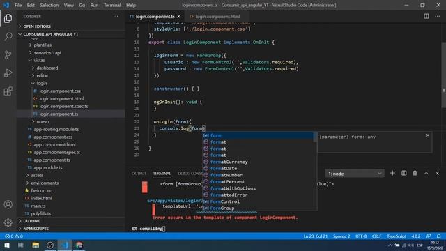Consumir API REST desde Angular ? #5 - FormGroup y FormControl смотреть онлайн
