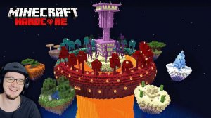 МАЙНКРАФТ ► Построил СКАЙБЛОК ТРЕХ ИЗМЕРЕНИЙ в MineCraft Хардкоре ! ( Некич, NEKICH ) | Реакция