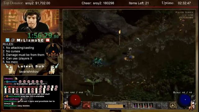 Diablo 2 - PACIFIST Paladin Speedrun**
