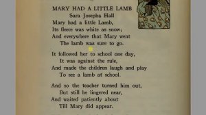 #80. Mary Had a Little Lamb - У Мери был маленький ягненок - стишок на английском