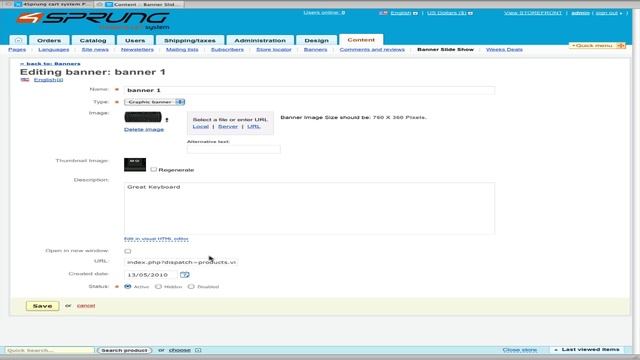 CS Cart and 4sprung cart system banner manager смотреть онлайн