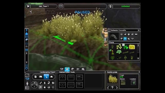 Zoo Tycoon 2: Saltwater Crocodile Exhibit Speed Build смотреть онлайн