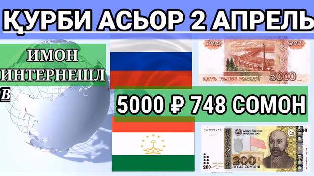 ВАЛЮТА ТАДЖИКИСТАН КУРБИ АСЬОР ИМРУЗ 2 АПРЕЛ смотреть онлайн
