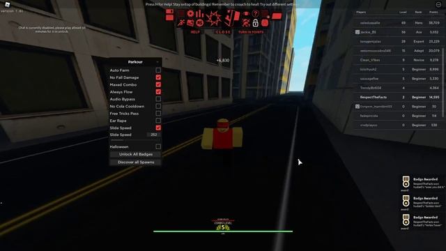 ROBLOX ?Parkour Script PASTEBIN? (WORKING 2021!!) ✔ смотреть онлайн