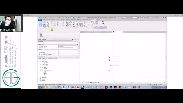 Revit Family Geometry & Constraints (Family Creation 2/4) смотреть онлайн
