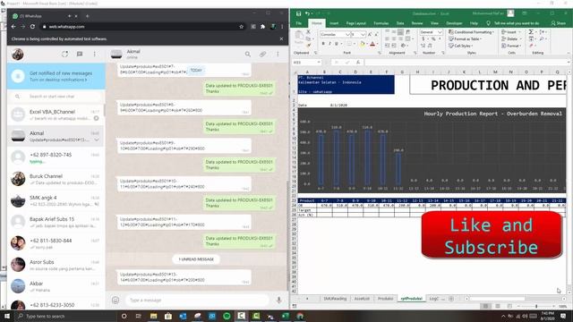 How to send field report using whatsapp and record it to excel automaticly смотреть онлайн