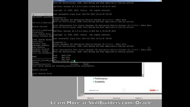 Oracle Database 12c Multi-Threaded Server Demonstration смотреть онлайн