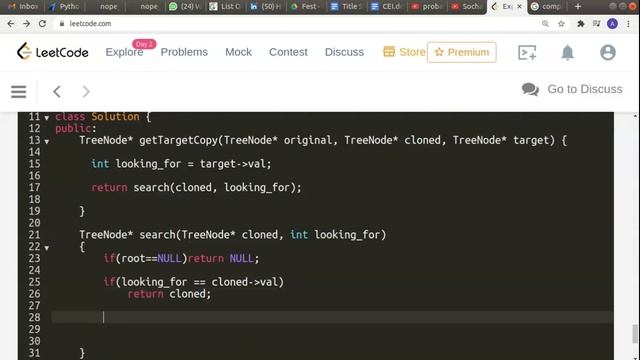 Find a Corresponding Node of a Binary Tree in a Clone of That Tree | Follow up Solved смотреть онлайн