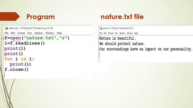 Reading the text file in python смотреть онлайн