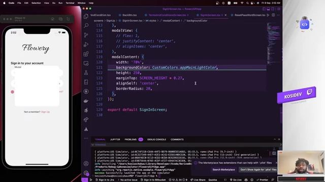 Add Reset Password Screen| React Native tutorial app| (Flowery Gift App)| Episode 4 смотреть онлайн