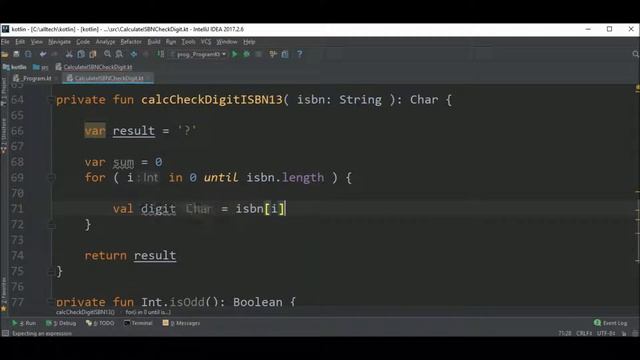 isbn calc check digit in kotlin смотреть онлайн