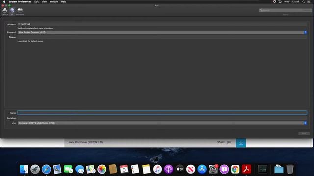 Installing Kyocera Printer on MacOS tutorial. смотреть онлайн