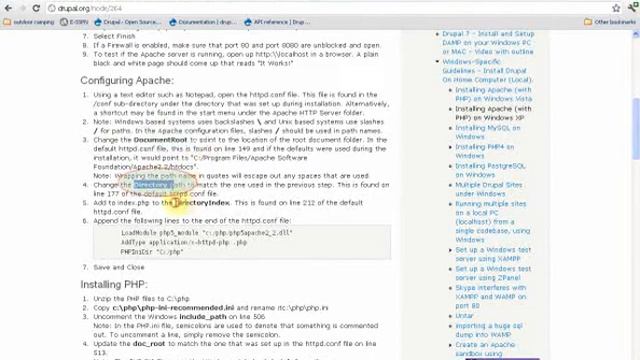 Configuring Apache to support PHP смотреть онлайн