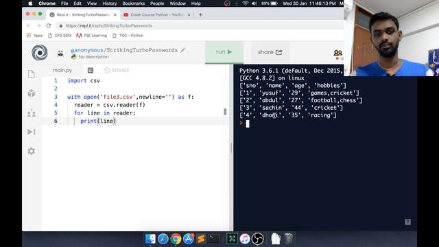 Crash Course Python - Part 7 | Reading Writing CSV using Python CSV module | yusy4code смотреть онлайн
