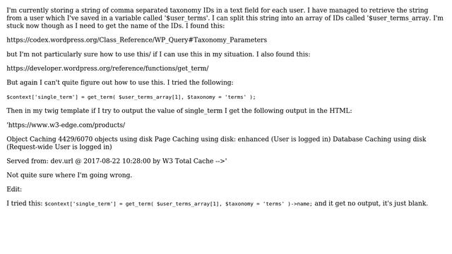 Wordpress: Filter through custom taxonomy with an array of taxonomy IDs смотреть онлайн