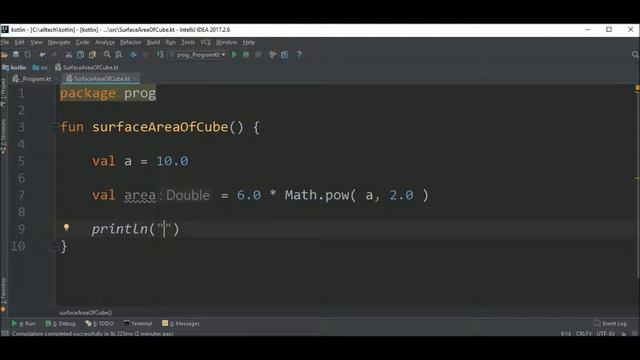 surface area of cube in kotlin смотреть онлайн