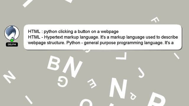 HTML : python clicking a button on a webpage смотреть онлайн