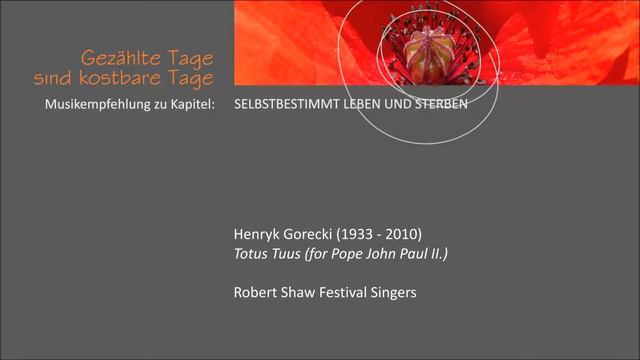 H. Gorecki, Totus Tuus смотреть онлайн