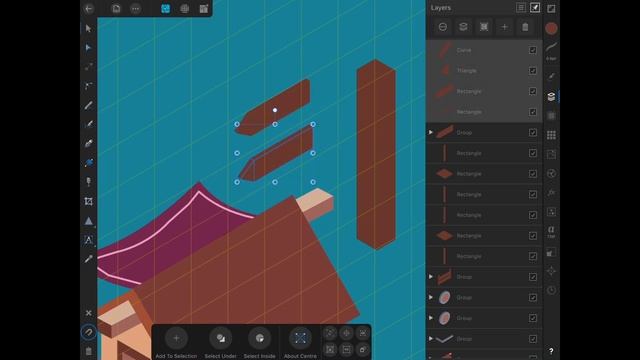 Affinity Designer iPad - Isometric Art (Village Isometric Design FINAL) смотреть онлайн