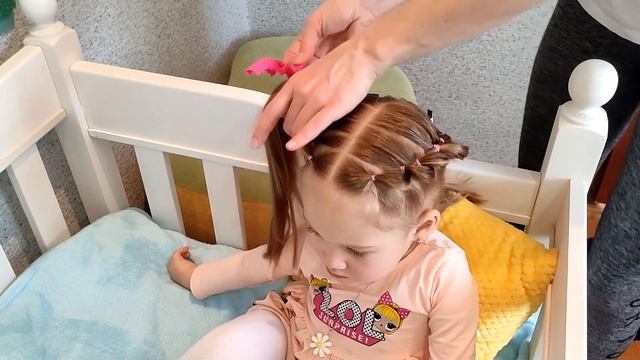 Нарядная прическа, для утренника в садик | Hairstyles 2021, Tutorialhair смотреть онлайн