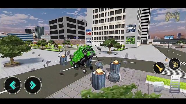 Heavy Garbage Truck Robot Wars: Flying Robot Games 2021 - Android Gameplay смотреть онлайн