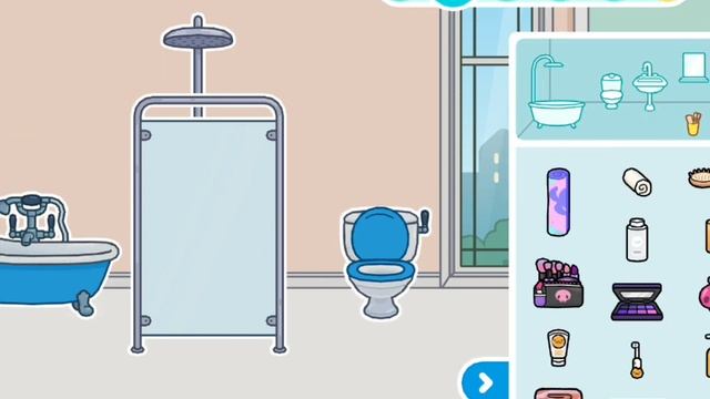 Обустройство дома в синем цвете ? в игре Тока бока ❤️. смотреть онлайн