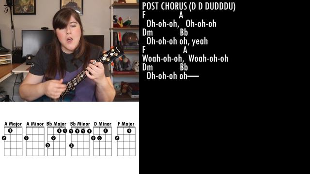 Used To Be Young by Miley Cyrus Ukulele Play Along and Cover смотреть онлайн