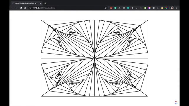 How to draw SVG Animation Art using HTML and CSS | CSS Tutorial | Satisfying Art. смотреть онлайн