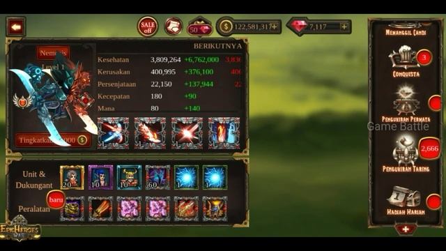 Nemesis, Upgrade Level 1 - 100 "Epic Heroes war" смотреть онлайн