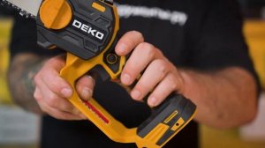 Пила цепная аккумуляторная DEKO DKCHS 20-6, 20В, 2x3.0Ач 063-4481-1