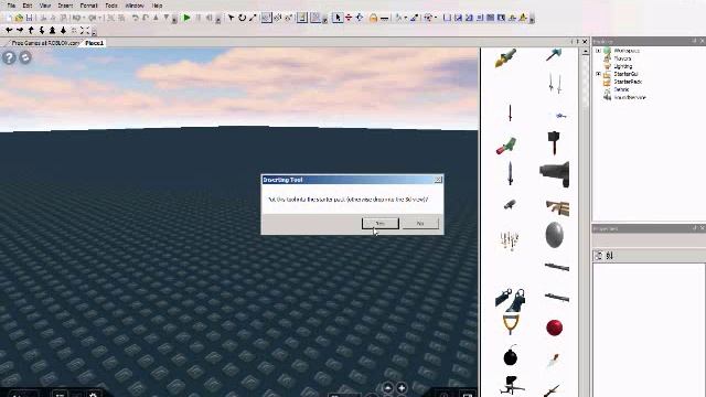 ROBLOX - How to add weapons to the StarterPack смотреть онлайн